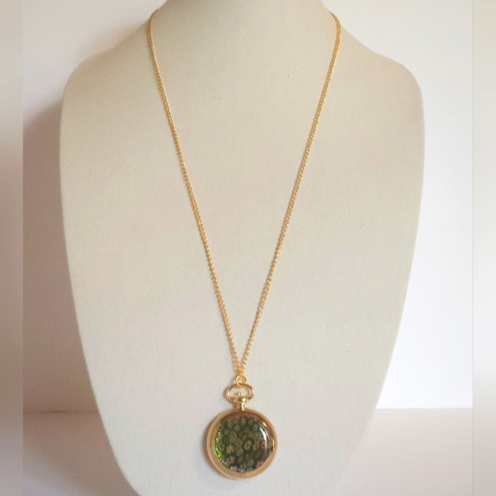 Murano Style Watch/Necklace